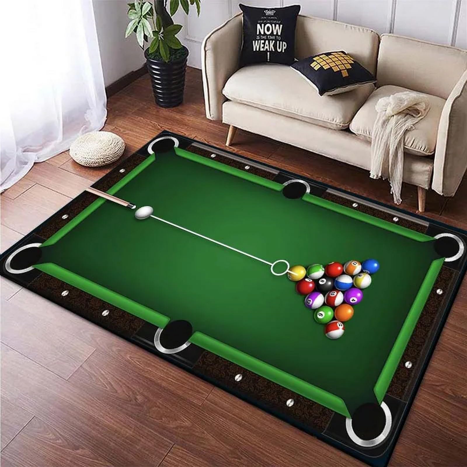 Outdoor Sport Live - Billard-Teppich, Billard-Club-Sportmatte, Rutschfester Faltbarer Waschbarer Teppich