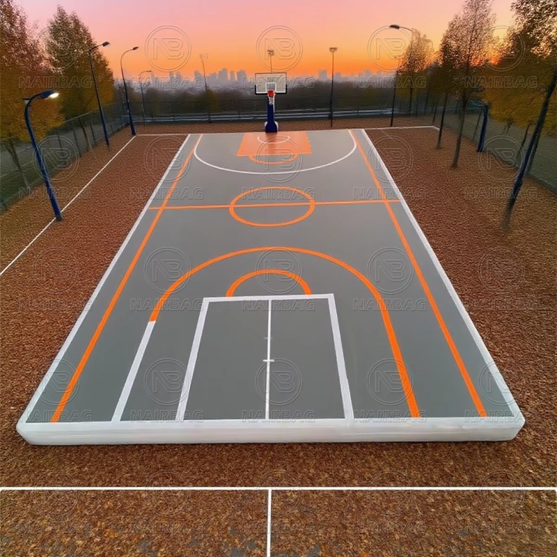Outdoor Sport Flooring - Aufblasbare Sportplätze: Airtrack-Bodenmatte für Outdoor-Basketball &