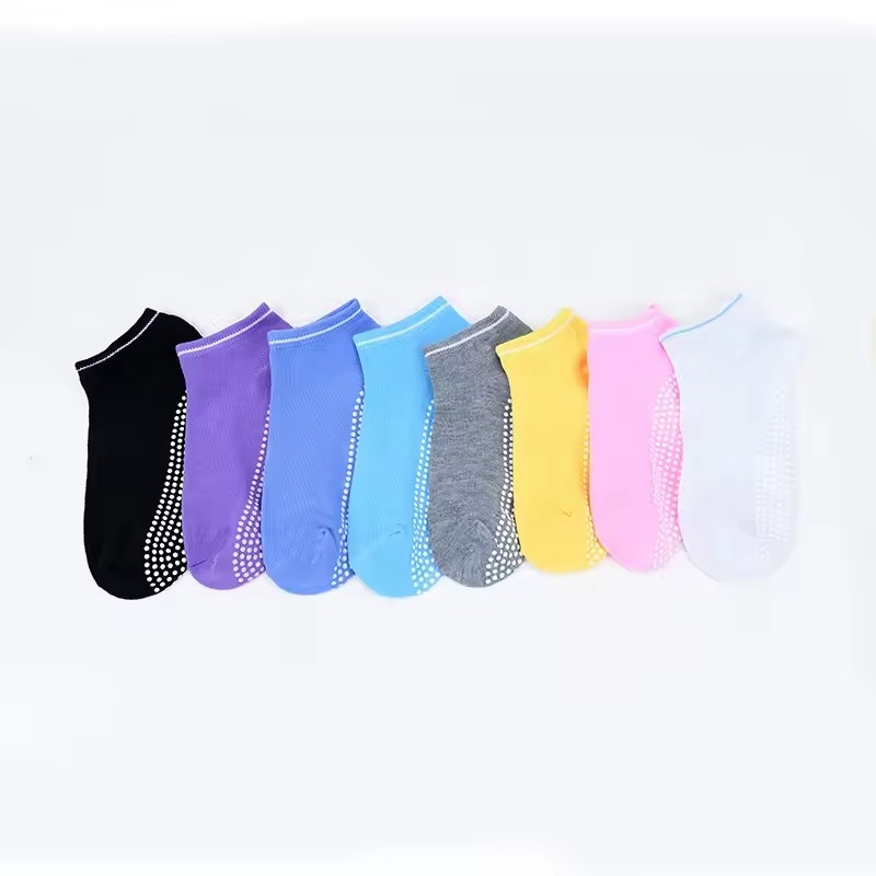 Trampoline Park Sock - 1–3 Paar Damen-Anti-Rutsch-Socken, Trampolin-Yoga-Socken, Baumwolle, atmungsaktiv,
