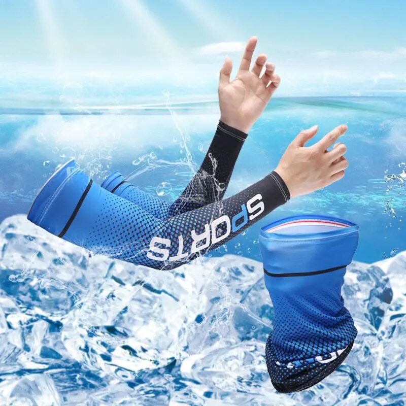 Outdoor Sport Gloves - 2 Stück Sonne UV-Schutz lange Handschuhe