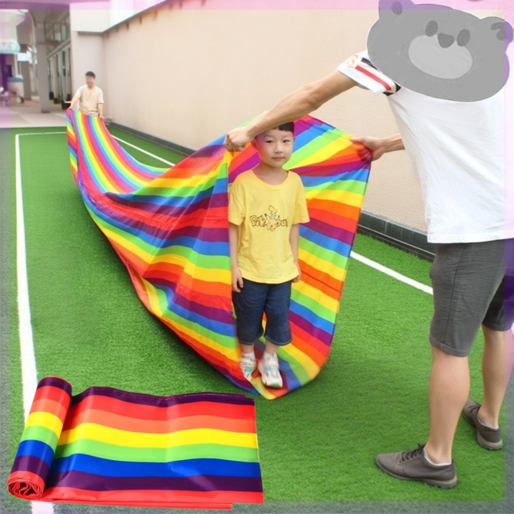 Outdoor Sport Activities For Kids - 3/5/8M Bunter Regenbogen-Kinder-Krabbeltunnel Kinderspielzeug Tragbares Glattes