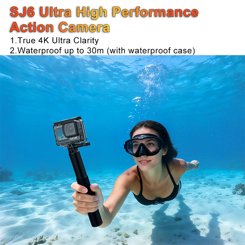 Outdoor Sport Live - SJCAM Action-Kamera SJ6 Ultra-Langstreckenunterstützung Drahtloses Mikrofon