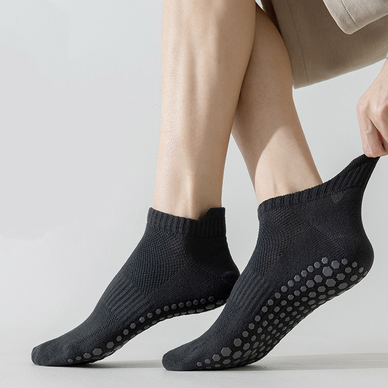 Trampoline Park Sock - 1 Paar/4 Paar schwarz-weiß-graue Trampolin-Yoga-Socken für