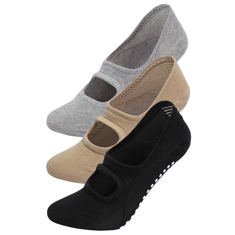 Trampoline Park Sock - Rückenfreie Aerobic-Pilates-Socken, Tanztrampolin, Fitness-Socken, Bodensocken, unsichtbare