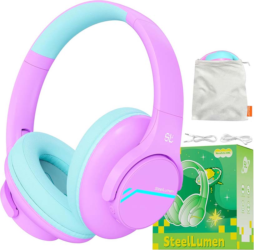 Outdoor Sport Activities For Kids - Nova1Lite Kinder-Kopfhörer mit Aktiver Geräuschunterdrückung Sichere