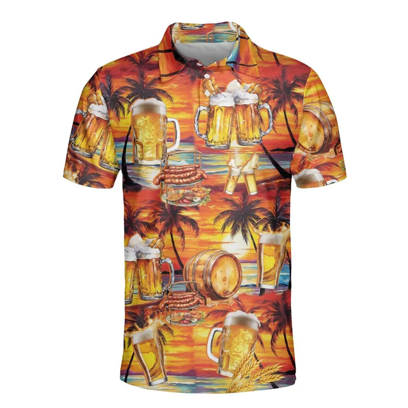 3d gedruckte hawaiian ische Bi – Polo Shirt Equestrian Bewertung und Preis