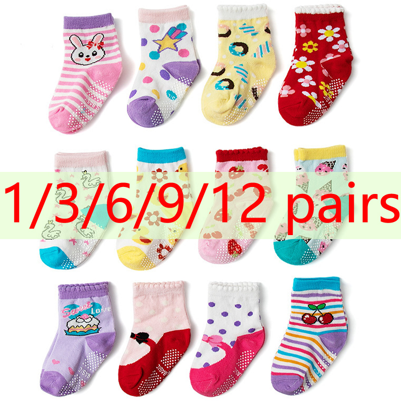 1/3/6/9/12 Paar Kinder-Bodenso – Trampoline Park Sock Bewertung und Preis