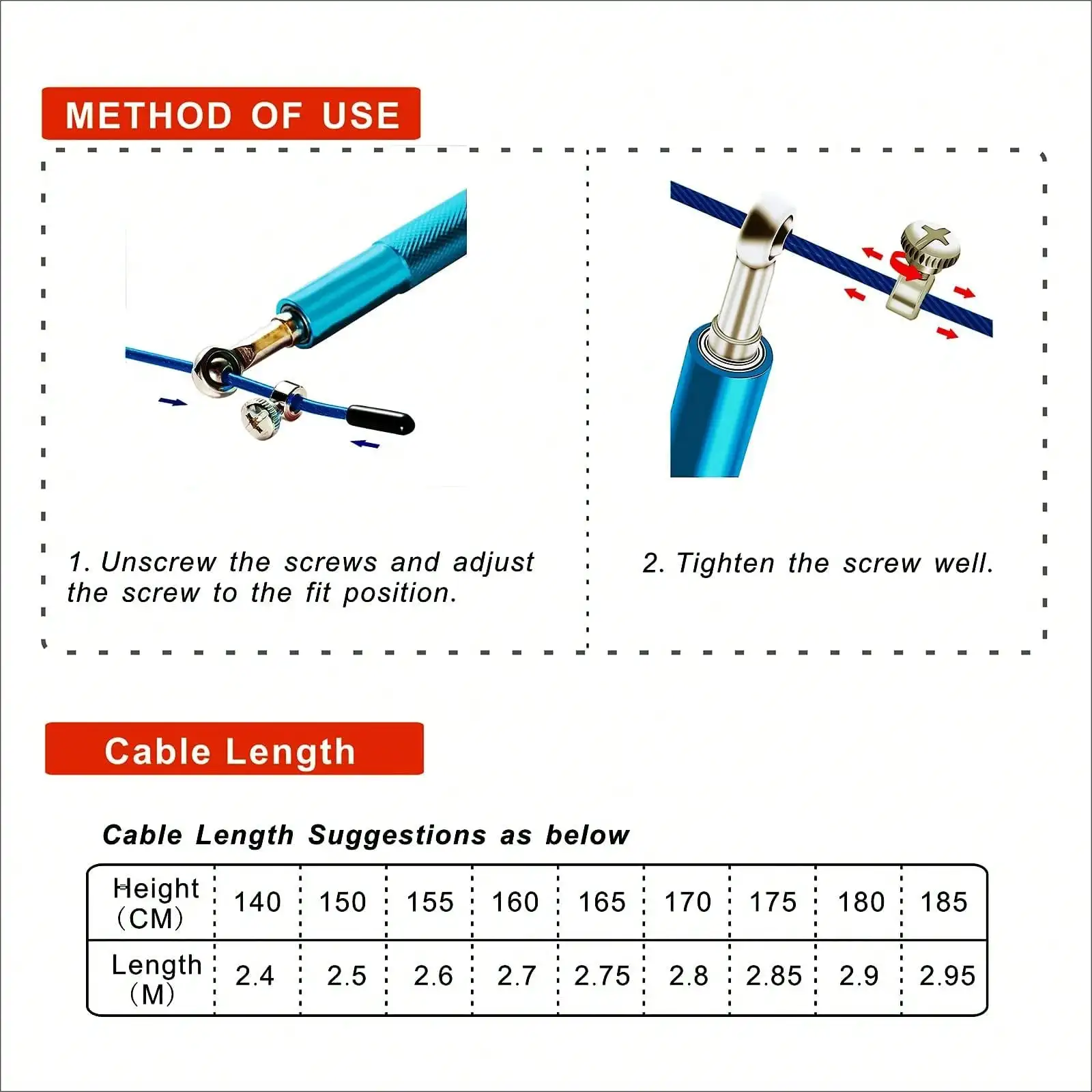 Verstellbares Springseil für F – Speed Skipping Rope Bewertung und Preis