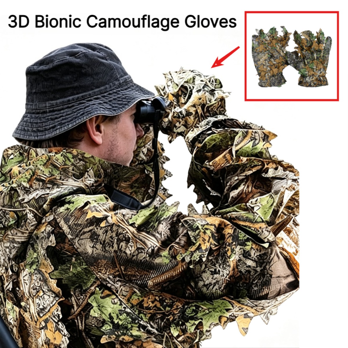 3D-Tarnblatt-Jagdhandschuhe, b – Outdoor Sport Gloves Bewertung und Preis
